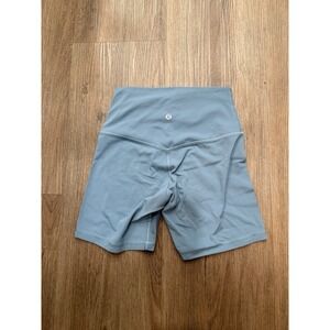 lululemon athletica High Waist Shorts in Light Blue